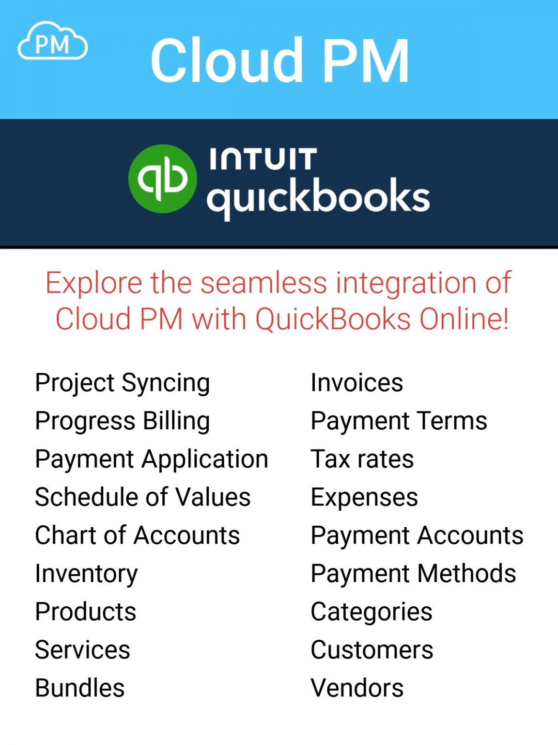Integration with QuickBooks Online - Cloud PM