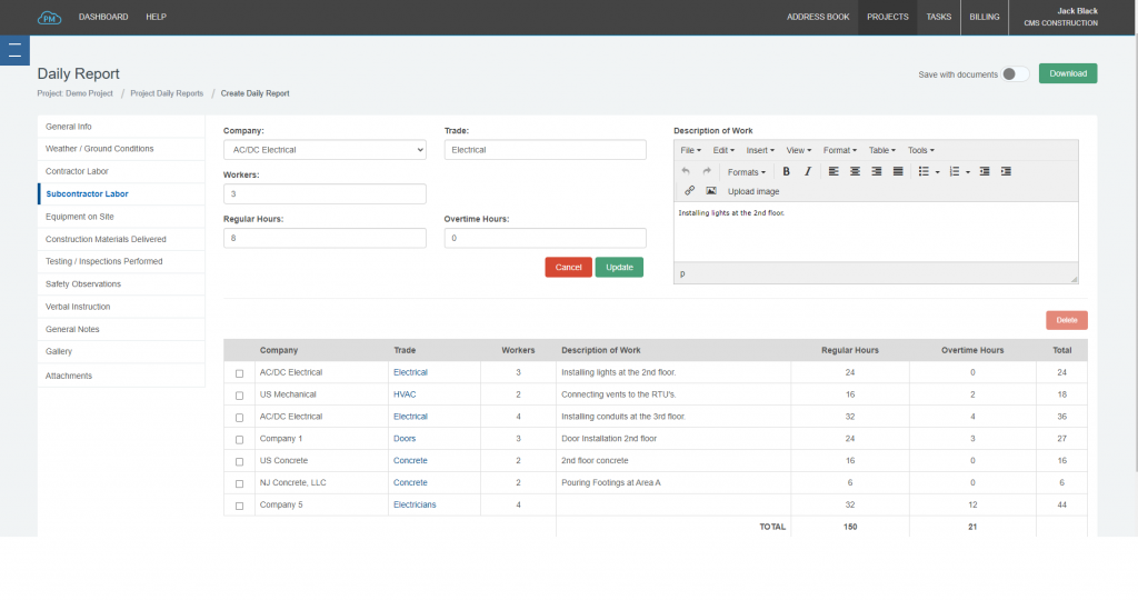 Daily Reports for Construction Project Management | Cloud PM